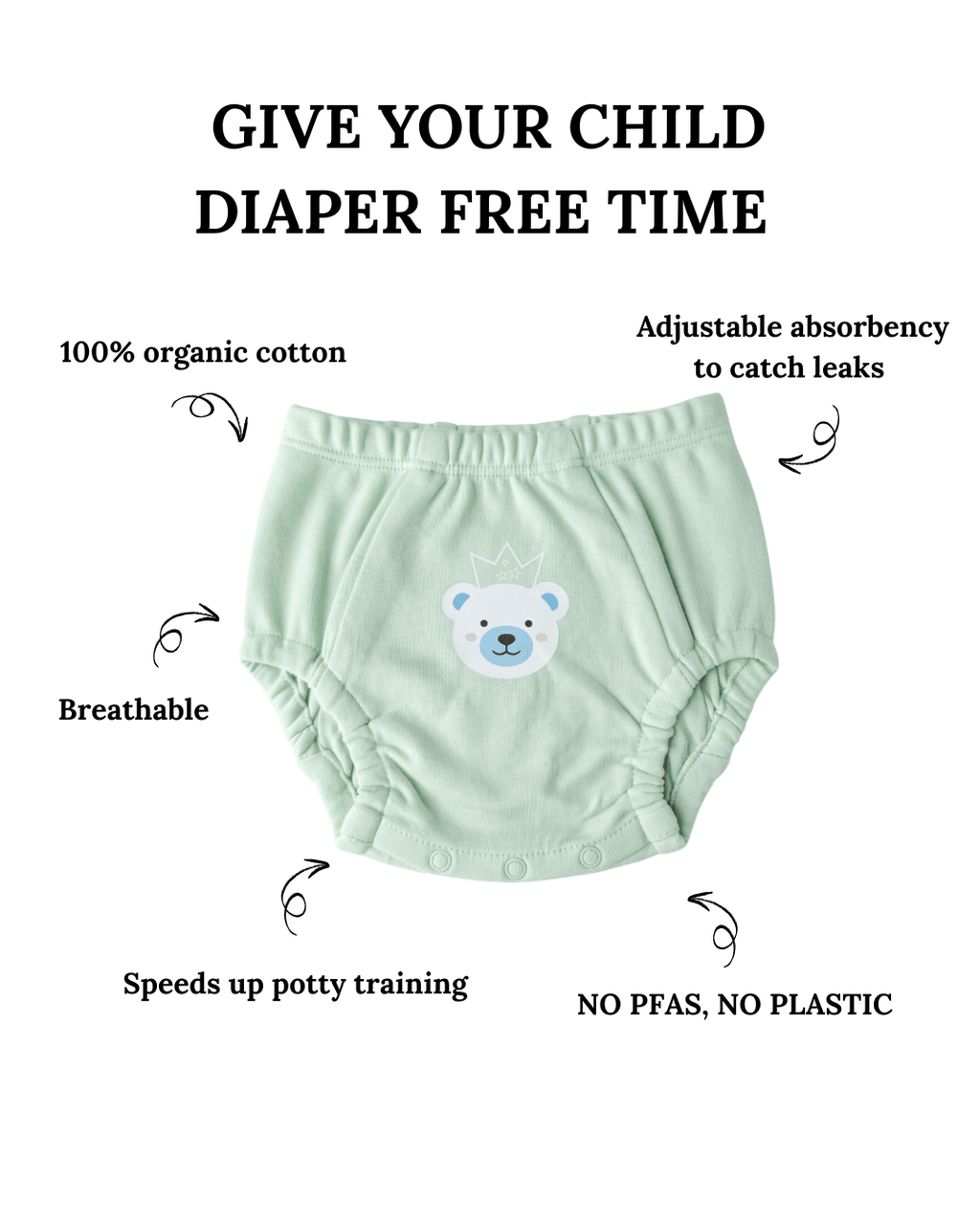 Organic Potty Training Underwear
