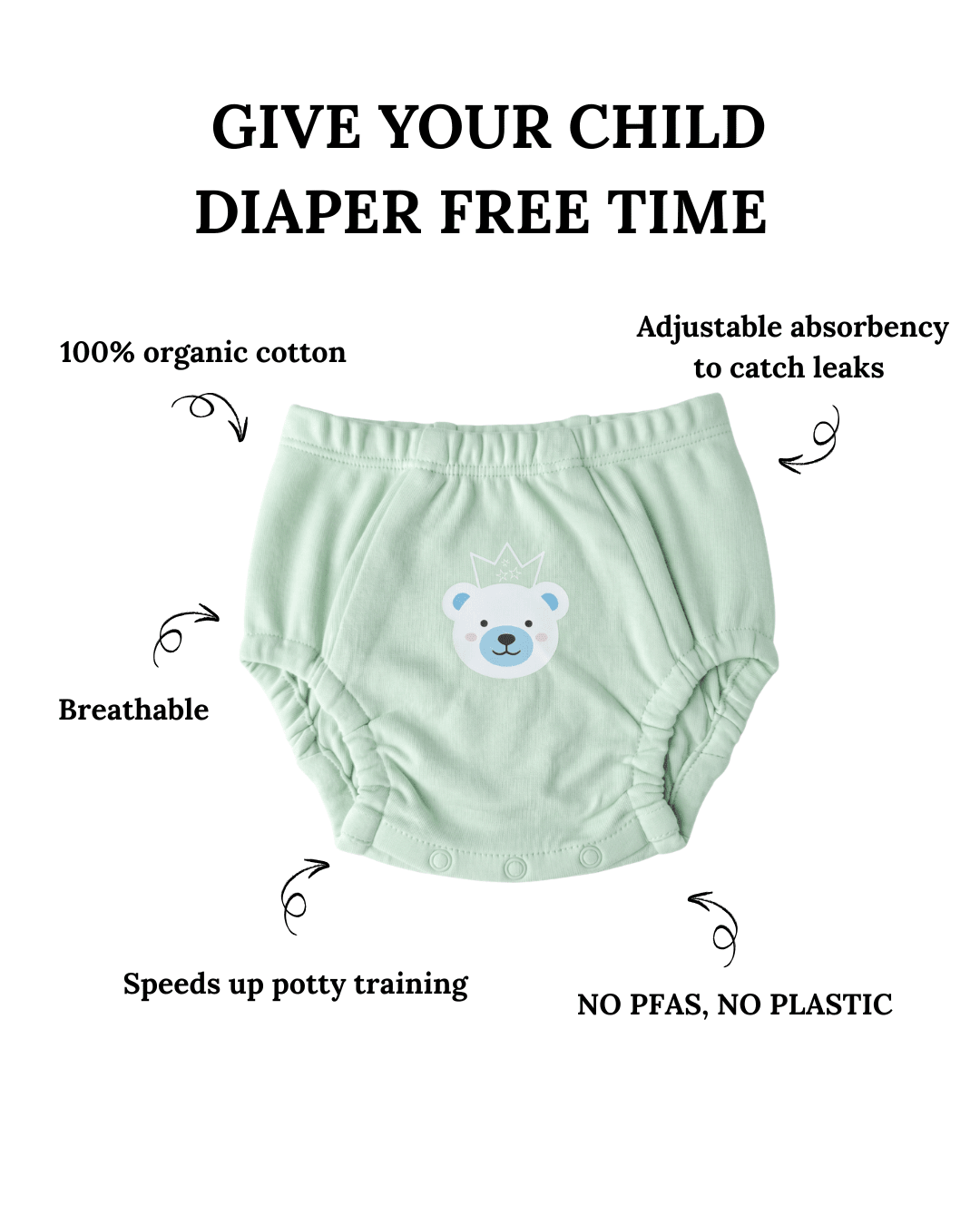Organic Potty Training Underwear