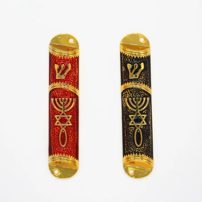 Messianic Mezuzah engraved and ornamented with Laser Mezuza Jewish Mezuzah