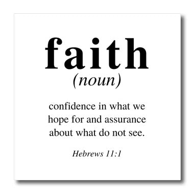 3dRose Faith Hebrews Eleven One - Iron on Heat Transfers (ht-361585)
