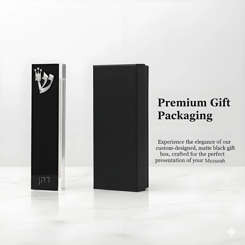 Custom Modern Mezuzah Case Acrylic 3D Cut Mezuzah Personalized Judaica Gift New Baby Gift New Home Gift Jewish Home Blessing