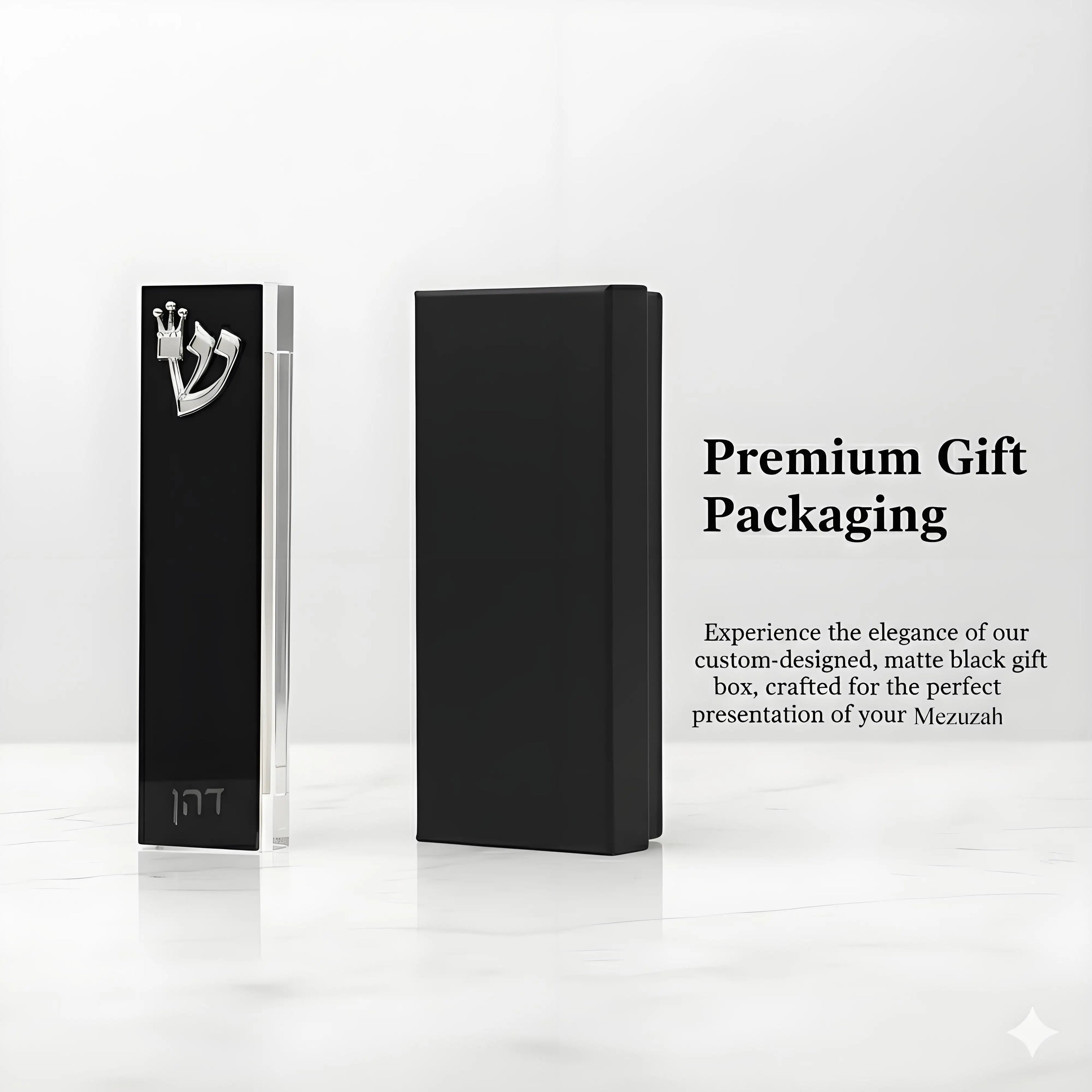 Custom Modern Mezuzah Case Acrylic 3D Cut Mezuzah Personalized Judaica Gift New Baby Gift New Home Gift Jewish Home Blessing