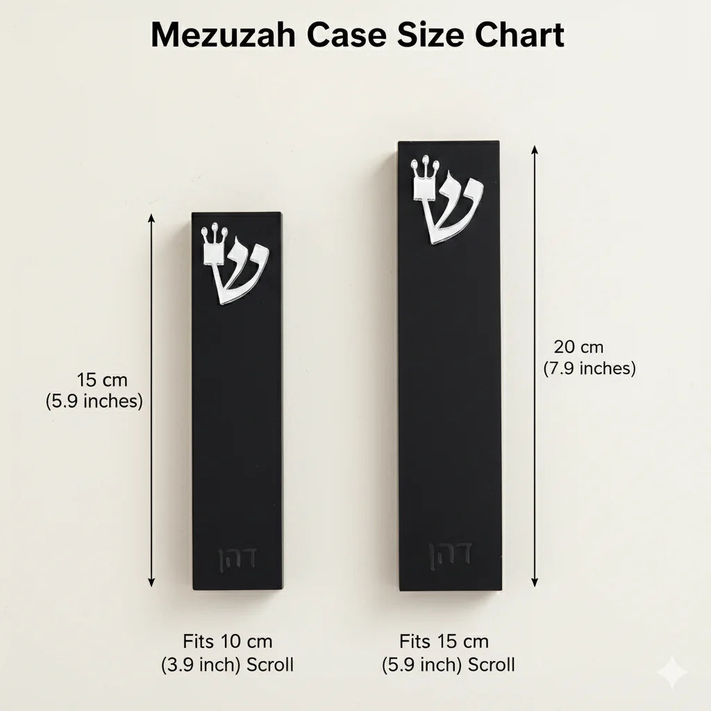 Custom Modern Mezuzah Case Acrylic 3D Cut Mezuzah Personalized Judaica Gift New Baby Gift New Home Gift Jewish Home Blessing