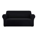 NNEDSZ Sofa Cover Elastic Stretchable Couch Covers Black 3 Seater