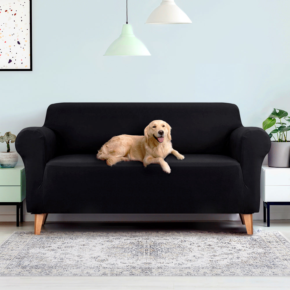 NNEDSZ Sofa Cover Elastic Stretchable Couch Covers Black 3 Seater