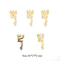 Hebrew Shin for Mezuzah Hebrew Letter 5pcs A Set Silver Mezuzah Shin for Mezuzah Case Metal Israel Judaism Shin Jewish Gift
