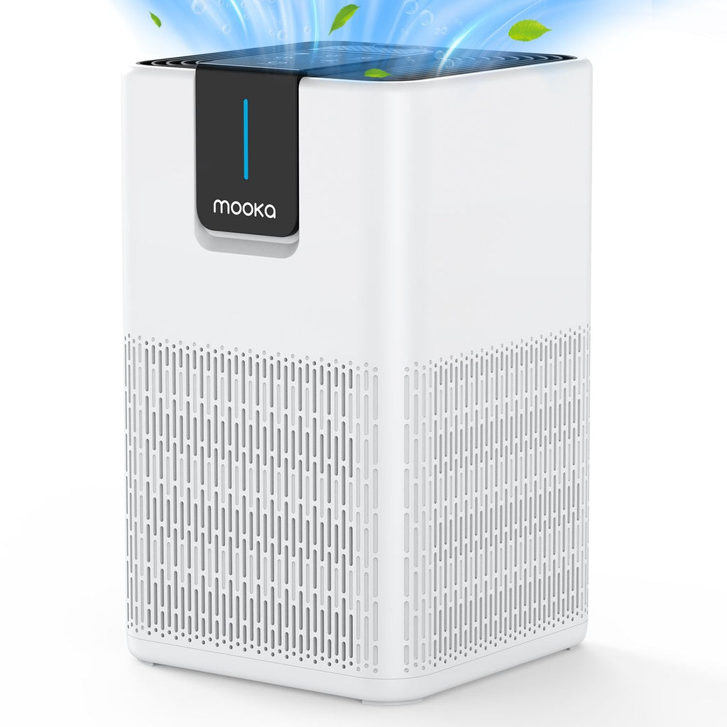 MOOKA Air Purifiers for Home Large Room Up to 1250 Ft², H13 HEPA Air Purifier for Pets Dust Odor Smoke, Aromatherapy Function, Air Cleaner with 15dB Quiet Sleep Mode for Bedroom Office Living Room-0