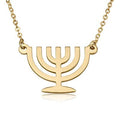Jewish Menorah Necklace